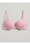 100% Cotton Underwire Push up Padded Lace Detailed Bra 75B 80B 85B 90B - 5