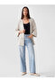 Alita City with a Difference, Lcw Studio Beige Striped Midi Women's Kimono - 2