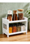2-Tier Multi-Purpose Organizer Shelf – Kitchen, Bathroom, Makeup Table and Office Desktop Organizer White - 4