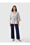 Lcw Everyday Gray Shawl Collar Women's Kimono - 2
