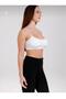 Women's Colorful 5-Piece Sports Bra with String Straps and Padded Half Tank Top - 5