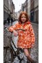 Girl's Floral Patterned Colorful Hooded Seasonal Water Repellent Raincoat - 5