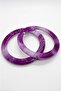 Knitted Handmade Bag Handle Hobby Shiny Bag Handle 13.5 cm - Purple White