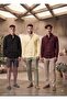 Men's Black, Yellow, Burgundy 3-Pack Easy-Iron 100% Cotton Linen-Look Breathable Anti-Sweat