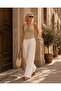 - Trend Model Glittery Collar Knitwear Blouse - Gold / Silver - 3
