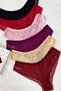 Women's 6-Piece Lace Panties Set – Floral Patterned Colorful Panties Pack Beige Purple Red Black Pink Burgundy - 7