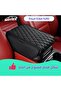 Car Center Console Protective Cover with Side Pockets Leather Armrest Pad Reinforced Arm Rest Cushion Accessories - 6
