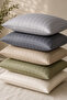 Set of 2 Cotton Satin Striped Pillowcases - 83 Thread Count (210 Tc) Beige 50X70 - 3