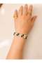 Floral Patterned Multicolor Fairycore Pearl Bracelet
