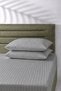 Double Striped Satin Bed Sheet Elastic Duvet Cover Set Hotel Type Soft & Shiny Boxed - 2