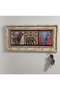 Natural Stone Printed Decorative Keychain |   Wall Mounted Key Hanger |   Elephant Themed 6-Hook Home Decor - 3
