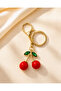 Cherry figured gold bag charm