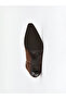 Brown suede look women's heeled boots - 4