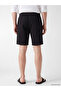 Xside Black Relax Fit Gabardine Men's Shorts - 4