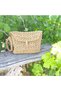 hand knitted straw bag - 3