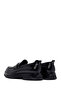 Men's Black Thick Soled Leather Loafer Wm730006Da - 6