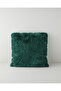 Soft Touch Rabbit Plush Cushion Cover 45X45 cm Green