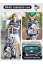 School Bag, Children's School Backpack, Student Backpack with Pencil Case, Lunch Bag, Wheeled Base, Car Pattern - 6