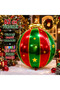 Vip High Quality 2Pcs 62cm Colorful Cicci Ball Ornament Foil Balloon Colorful Cicci Ball Ornament Christmas Balloon - 3