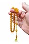 Heirloom of the Grandfather, 60 Years Old Syrian Stick Amber 9 mm Flat Sphere Cut Certified Prayer Beads - 7