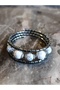 White Turquoise Bracelet - Steel Wire Bracelet - 4