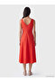 Nevavm Oval Neck Waist-Slit Dress with a Difference - 4