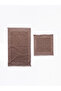 Esvab • Modern & Distinctive Frame Embroidered 2-Piece Bathroom Mat Set - 2