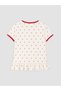 Esvab • Modern & Distinctive Polka Dot Embroidered Ruffled Girls' T-Shirt - 3