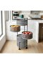 5 Tier Rotating Storage Rack, Grey, MCS1009-5