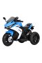 Rechargeable Kids Ride On Motorcycle, 6V, Blue - 2