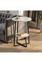 Side Table, White, 1132-S - 2