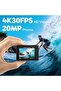 كاميرا اكشن EK7000 4K30FPS 20 ميجا بكسل واي فاي مع اي اي اس 4X زووم الترا اتش دي 131 قدم مقاومة للما - 2