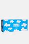 - Light Blue Set of 4 Cloud Patterned Cotton Socks - 3