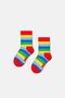 - Blue 4-Piece Tractor and Truck Patterned Children's Cotton Socks Set - 4
