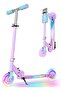 V1Plus Folding Scooter for Kids Ages 3-12, Light-Up Wheels & Deck