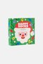 - Multi-Colored Set of 4 Santa Claus and Light Patterned Children's Cotton Socks - 6
