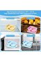 3 Pack Silicone Reusable Snack Containers with Lids,Small Mini Food Snack Boxs,Double Compartment Sn - 3