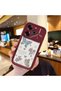 Tecno Pova 6 Compatible Case Camera Protector Heart Pattern Maroon Lover Couple Silicone Phone Case