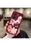 Poco X7 Pro Compatible Case Camera Protector Flower Case Burgundy Lover Couple Silicone Phone Case
