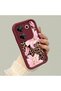 Tecno Camon 20 Pro 5g Compatible Case Camera Protective Flower Case Maroon Lover Couple Silicone Phone Case - 3