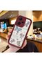 Xiaomi Redmi Note 13 Pro Plus Compatible Case Camera Protector Heart Pattern Burgundy Lover Couple Silicone Phone Case
