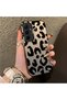 Samsung Galaxy A55 Compatible Black Leopard Print Silicone Phone Case, Shock Protection