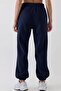 Unisex Oversize Tracksuit Set Champ & Leisure Printed Navy Blue – Hooded Top, Elastic Bottom - 7