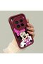 Vivo X300 Pro Compatible Case Camera Protector Cartoon Pattern Maroon Lover Couple Silicone Phone Case - 3