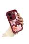 Tecno Camon 20 Compatible Case Camera Protective Flower Case Maroon Lover Couple Silicone Phone Case - 3
