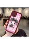 Samsung Galaxy A51 Compatible Case Camera Protector Cartoon Pattern Maroon Lover Couple Silicone Phone Case