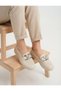 Women's Flexible Orthopedic Sole Buckled Daily Babet Shoes-Beige - 3