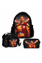 Licensed Leroy Sane 3-Piece School Bag Set – School Bag + Lunch Bag + Pencil Case Black