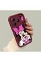 Realme C63 Compatible Case Camera Protector Cartoon Pattern Maroon Lover Couple Silicone Phone Case - 3