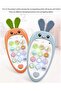 لعبة هاتف موسيقية مع عضاضة للاطفال (أزرق) - 3